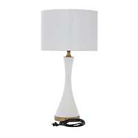 CosmoLiving by Cosmopolitan 25" Gold Ceramic Modern Table Lamp