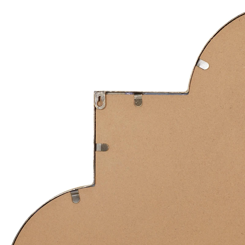 Gold Metal Contemporary Mirror, 34" x 1" x 34"