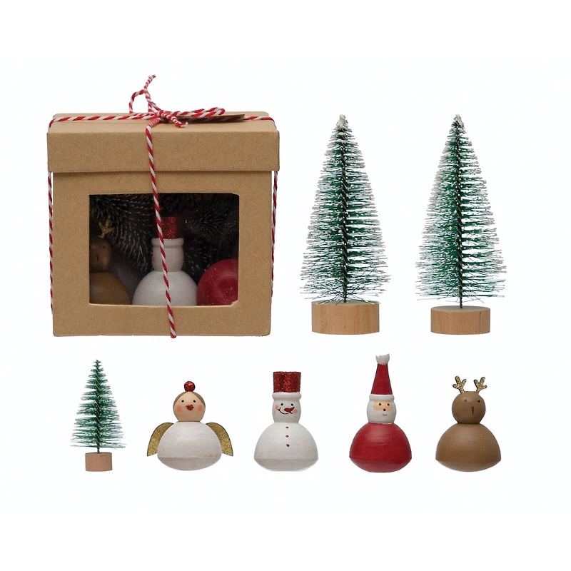 Hello Honey® Christmas Garden Kit with Hand-Painted Wood Figures