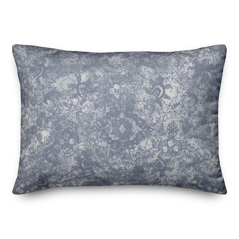 Faded Blues Throw Pillow