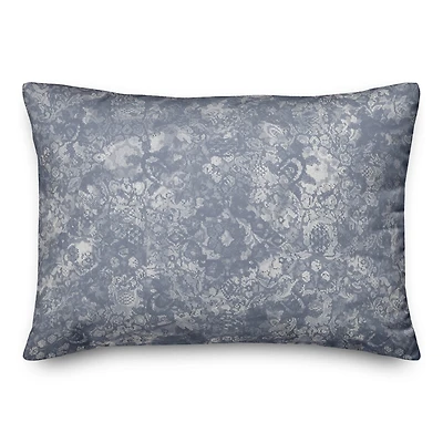 Faded Blues Throw Pillow