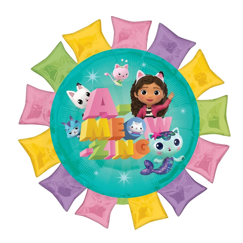 27" Gabby's Dollhouse Foil Balloon