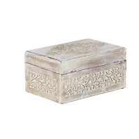 White Mango Wood Natural Box Set, 8", 10" & 12"