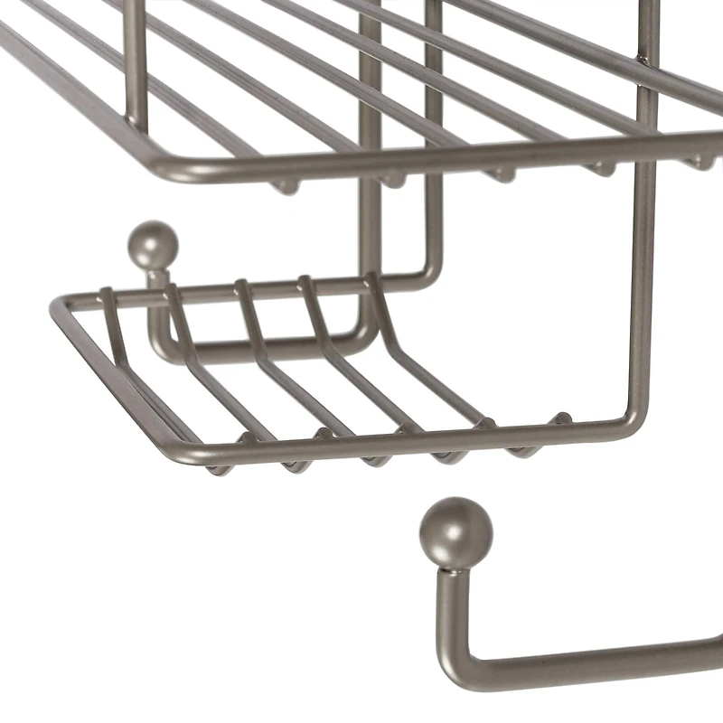 Honey Can Do Gray Flat Wire Shower Caddy