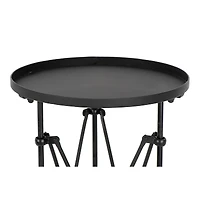 Hello Honey® 15" Metal Oval Tray-Style Accent Table