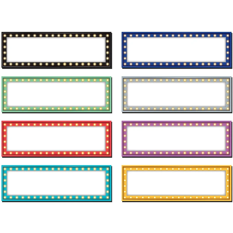 Teacher Created Resources Magnetic Marquee Labels, 3 Packs of 20