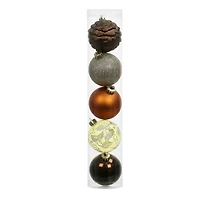 5 Pack 2.2" Gingerbread Forest Shatterproof Ball Ornaments by Ashland®