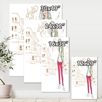 Designart - Trendy Fashion Girl II