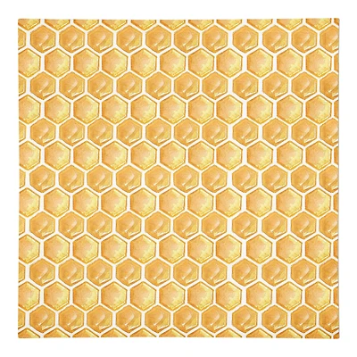 Painted Honeycomb 10" x 10" Cotton Twill Napkin