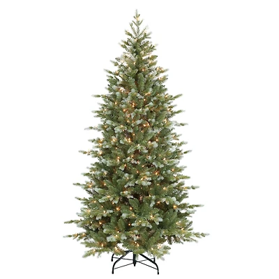 6.5ft. Pre-Lit Slim Colorado Blue Spruce Artificial Christmas Tree, Clear Lights