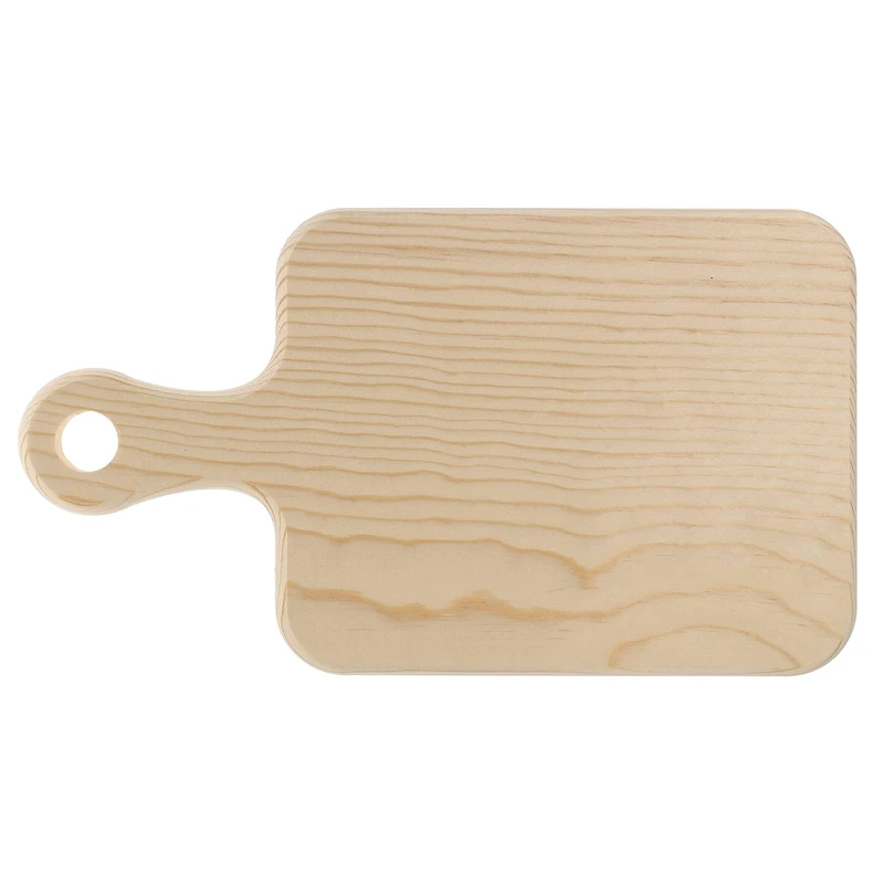 Good Wood by Leisure Arts 13" Pine Rectangle Board with Handle