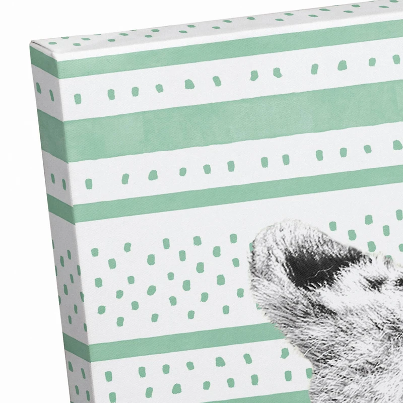 Minty Eyes Cheetah Canvas Wall Art