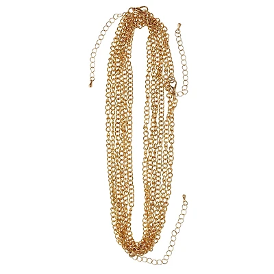 12 Packs: 3 ct. (36 total) 30" Hamilton Gold Curb Chain Necklaces by Bead Landing™