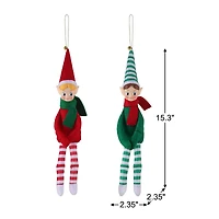 Mr. Christmas Recordable Knee Hugger Elves Set