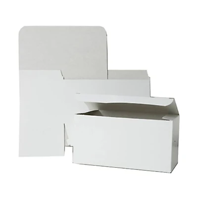 JAM Paper White Gift Box with Open Lid