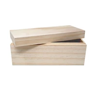 9" Wood Captop Box with Lid