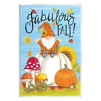 Stupell Industries Fabulous Fall Gnome Wall Plaque Art