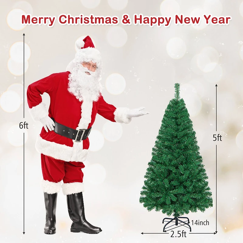 Costway 5ft. Unlit Pine Artificial Christmas Tree