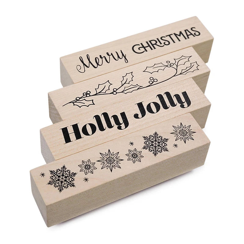 Holly Jolly Wood Stamp Set by Recollections™