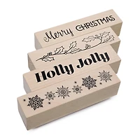 Holly Jolly Wood Stamp Set by Recollections™