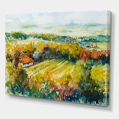 Designart - Rural Autumn Landscape