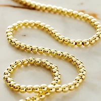 12 Pack: Metallic Gold Round Beads, 3mm by Bead Landing™