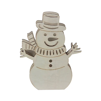 7" Snowman DIY LED Wood Décor by Make Market®