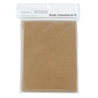 Kraft Fold Cards & Envelopes by Recollections™, 4.25" x 5.5"