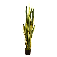 4.8ft. Potted Artificial Snake Plant