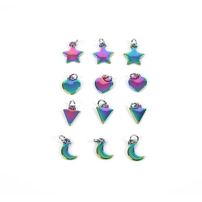 Oil Slick Shapes Charm Set by Bead Landing™