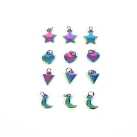Oil Slick Shapes Charm Set by Bead Landing™