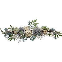 3ft. Neutral Pumpkin & Pine Cones Fall Harvest Swag