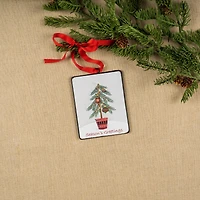 12ct. Seasons Greetings Pine Tree Ornament