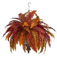 2ft. Autumn Boston Fern in Hanging Metal Bowl