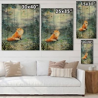 Designart - Fox Over A Night Sky