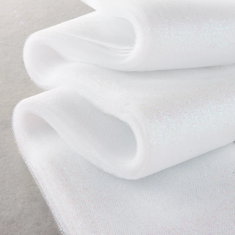 White Irish Pre-Cut Tulle Strips by Celebrate It™