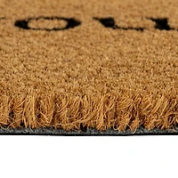 Hello Honey® 29" x 17.5" Wipe Your Paws Natural Coir Bone Doormat