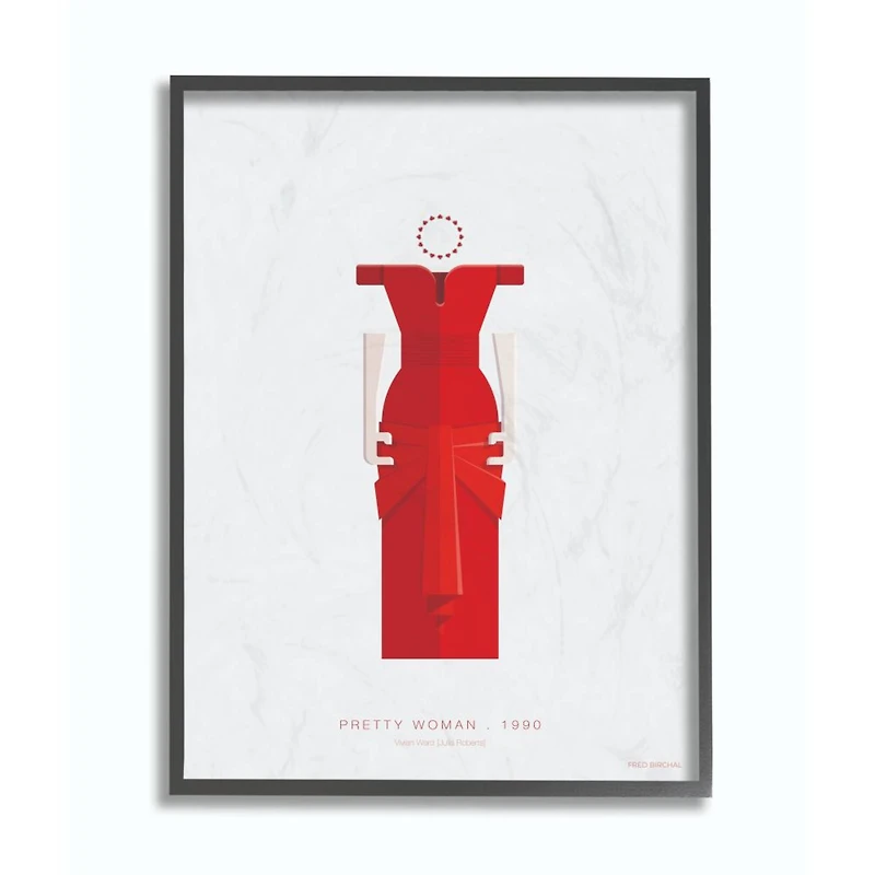 Stupell Industries Pretty Woman Fashion Design Wall Accent with Black Frame