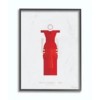 Stupell Industries Pretty Woman Fashion Design Wall Accent with Black Frame