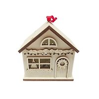 3.75" Unfinished Christmas House DIY LED Wood Ornament by Make Market®