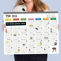 TF Publishing 2024 Every Day's A Holiday Desk Pad Monthly Blotter Calendar