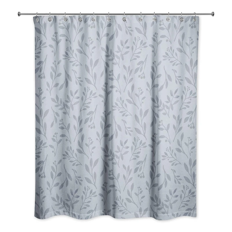 74" Delicate Floral Shower Curtain