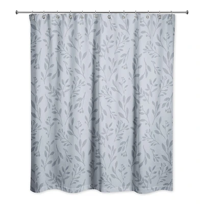 74" Delicate Floral Shower Curtain