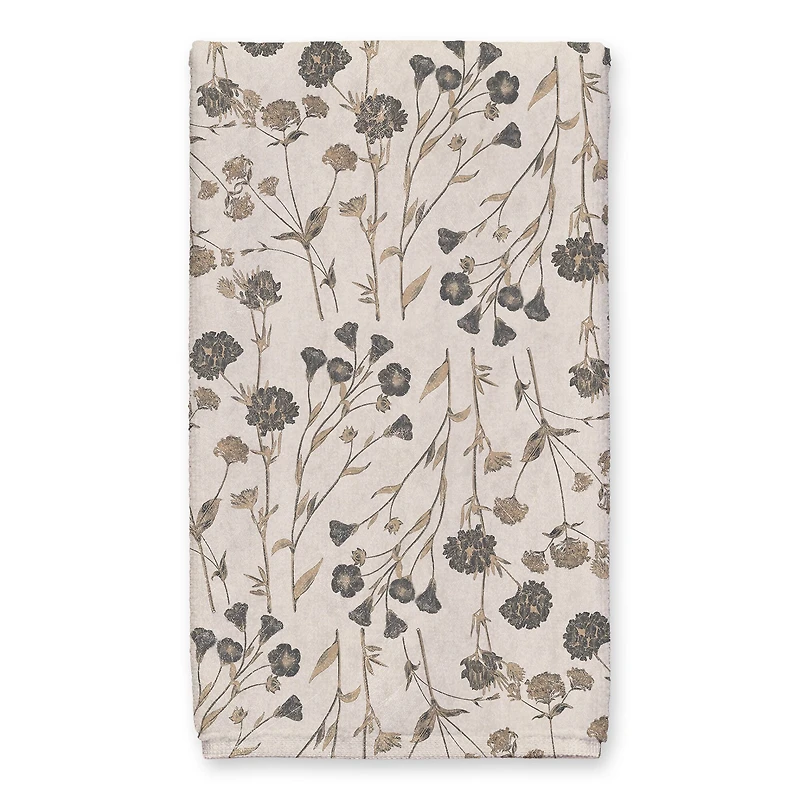 Botanicals Charcoal II Tans 16" x 25" Towel Set