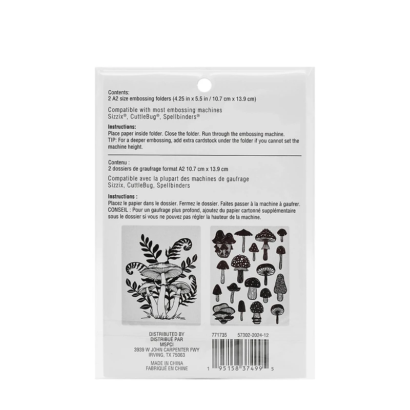 Mushroom Embossing Folders Set by Recollections™