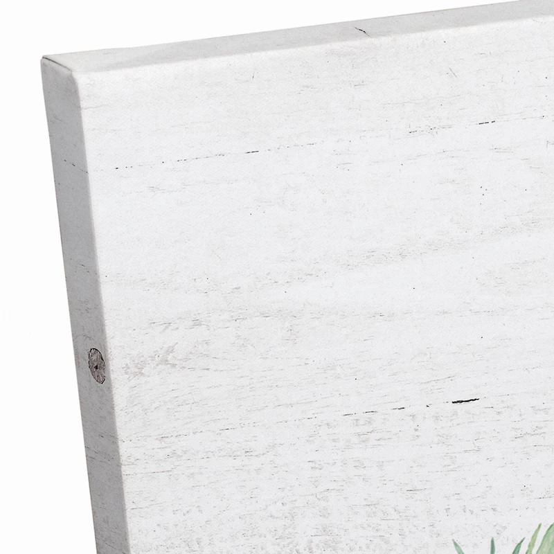 Green Gather Leaf 11" x 14" Canvas Wall Art