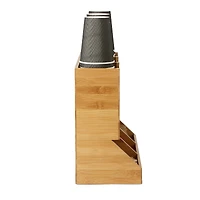 Mind Reader Brown 6-Compartment Coffee Condiment Organizer