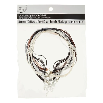 12 Packs: 6 ct. (72 total) 18" Ribbon Cord Necklaces by Bead Landing™