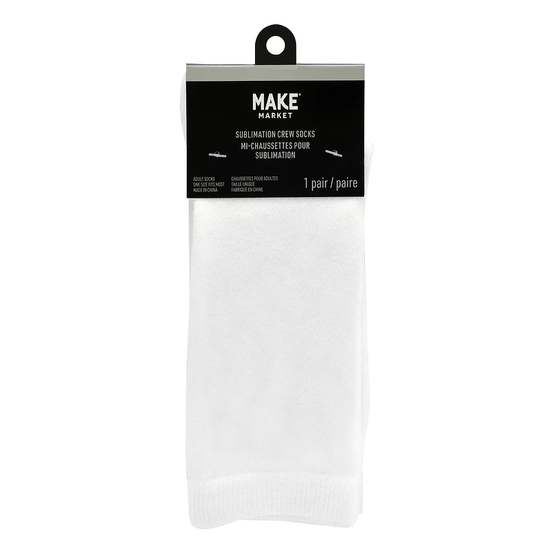 Sublimation Adult Crew Socks by Make Market®