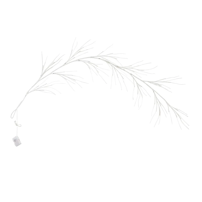 6ft. Artificial White Birch Warm White LED Pre-Lit Garland